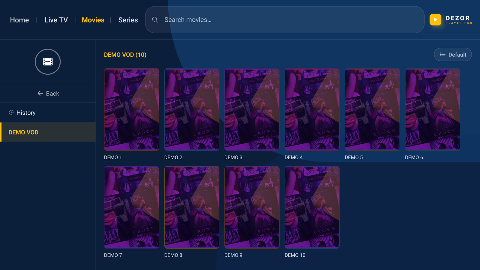 Dezor Player Pro - Movies